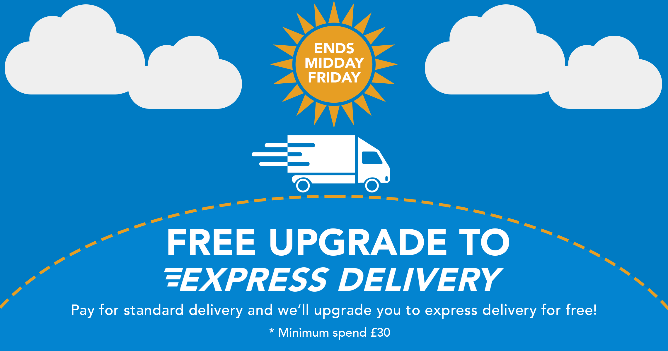 Free Express Delivery upgrade from EVRI
